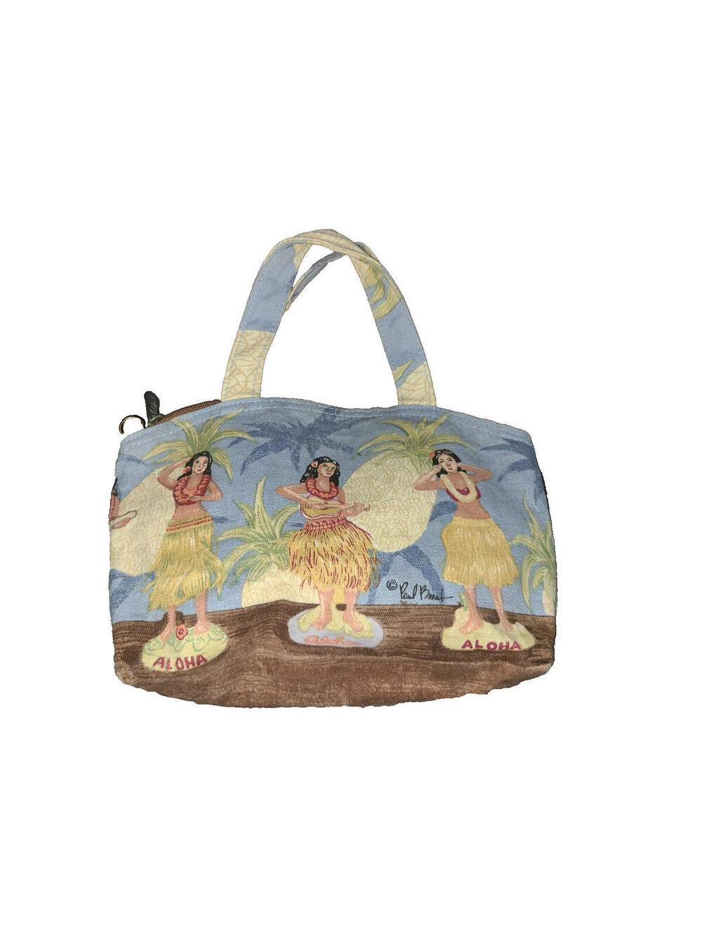 Paul Brent Original Hawaiian Purse Handbag Cloth Carry Along